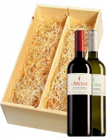 Wijnkist met Domaine de l'Arjolle rood en wit