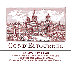 Cos d'Estournel Saint Esthèphe 2e Grand Cr Classé cb6 "en primeur" ( DECANTER: 97 JS: 97 - 98 PERROTTI: 96 - 98)